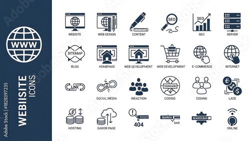 Solid vector icons collection featuring templates, layouts, flowcharts, diagrams, forms, wireframes, tables, grids, onboarding, IT support, communication, business structure, budget, and advertising.