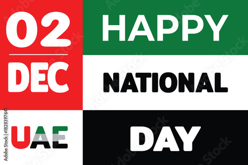 Happy national day UAE 2nd December background.