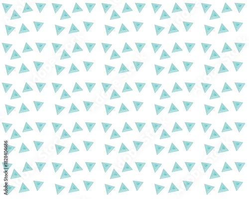Illustration of a repeating triangle pattern. Hand-drawn triangle with inward-pointing lines. Creates the illusion of an inside.