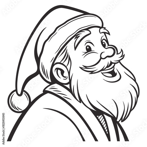 cartoon illustration of a man with a beard