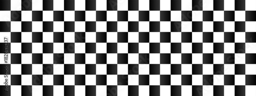 Black and white chess pattern. Checkerboard seamless vector illustration. Abstract checkered checkerboard for game. Grid geometric rectangle shape. Race flag.