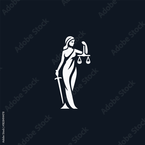 Themis Justice Goddess Logo