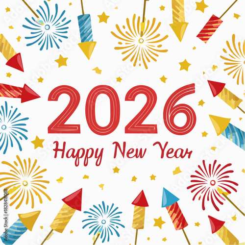 For your next holiday card design, consider a colorful vector illustration set featuring a happy sun symbol and a festive floral spring pattern decoration