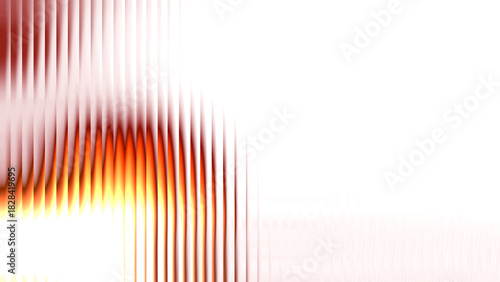 Foto Illustration of abstract orange light streaks on transparent background with cop