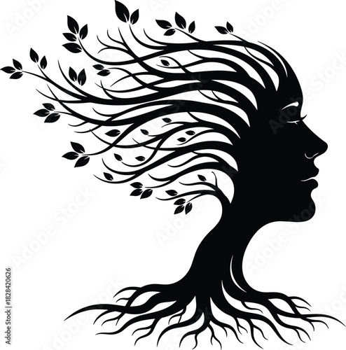 Abstract Concept of Growth, Beauty, and Connection with Earth.