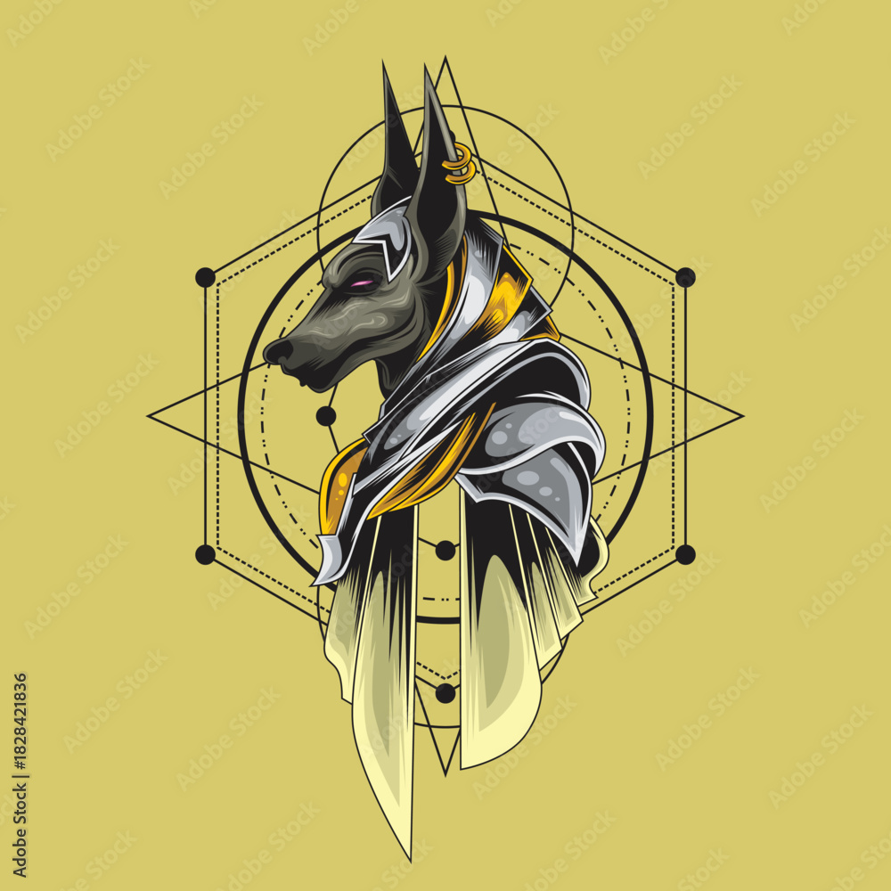 Ταπετσαρία Egyptian god of the afterlife and mummification