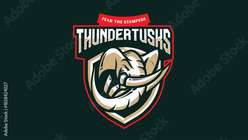 Fierce Elephant Gaming Mascot Logo