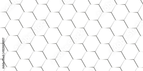 Abstract background with hexagons Abstract hexagon polygonal pattern background vector. seamless bright white abstract honeycomb background.	

