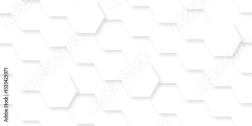 Abstract background with hexagons Abstract hexagon polygonal pattern background vector. seamless bright white abstract honeycomb background.	
