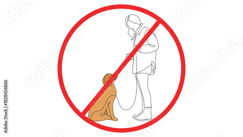 No dogs sign. vector illustration