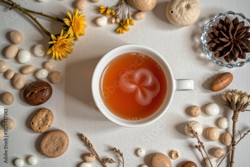 Wallpaper Mural Cozy Rustic Coffee Scene with Natural Decorations Torontodigital.ca