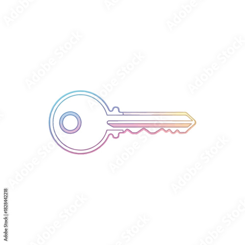 Unlock new possibilities with a stylized key illustration, symbolizing access and opportunity