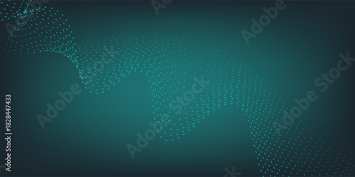 Top blue green whit mesh background, cyber nano information, abstract communication, innovation future tech data, internet network connection, Ai big data, vector