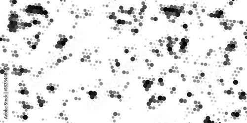 Halftone gradient. Dotted gradient, smooth dots spraying and halftones dot background seamless horizontal geometric pattern vector template set modern circle modern vector ilustration