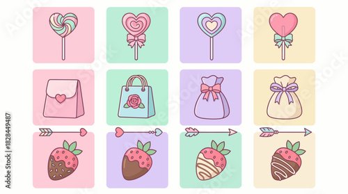 Valentines Day Treats - Lollipops, Gifts, and Chocolate Strawberries.