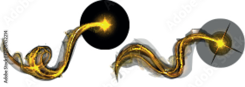 Luxury cosmic energy flow shine dark background concept vector