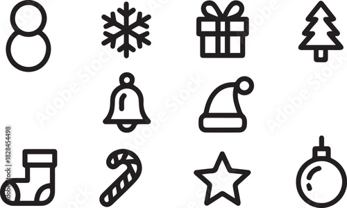 Snowman Gift Stocking and Candy Cane