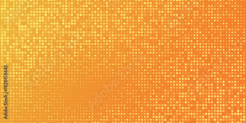 Yellow tech finance background abstract pixel element network with blurred abstract orange gradient vector background. eps10