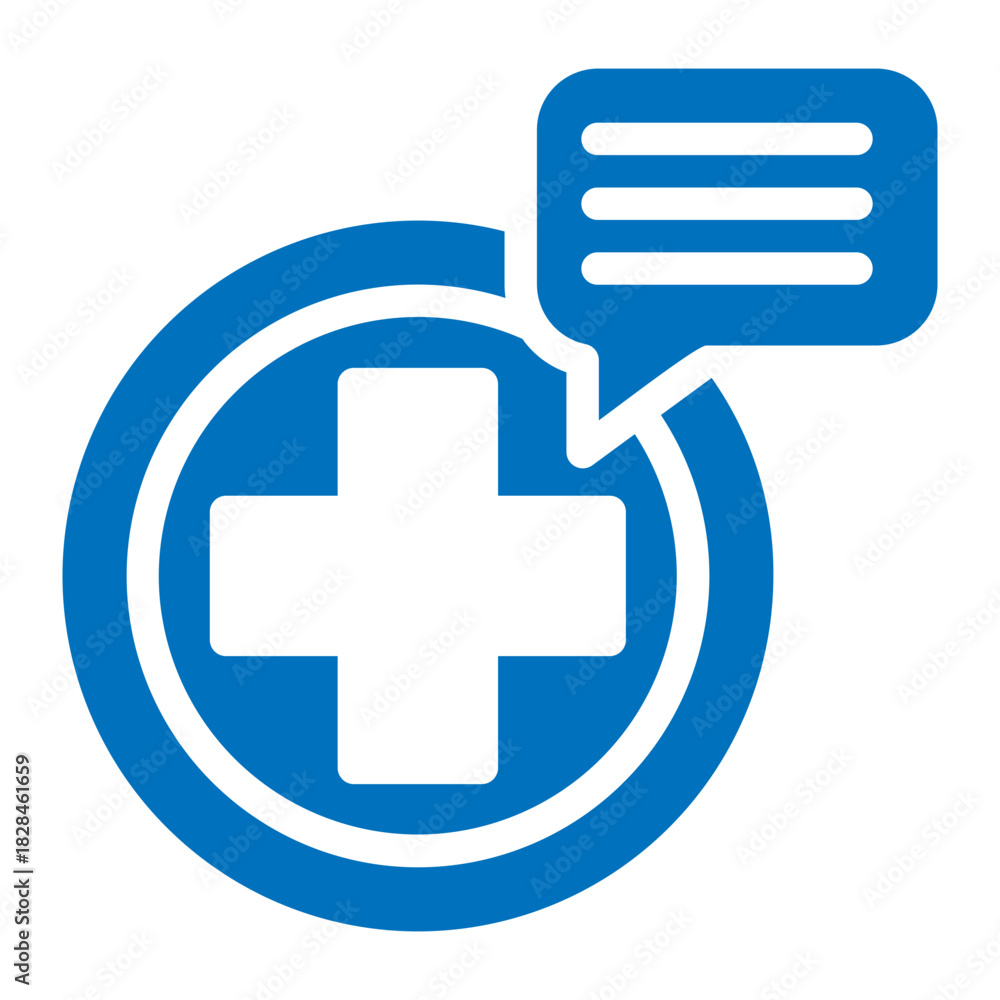 Obraz premium medical chat icon