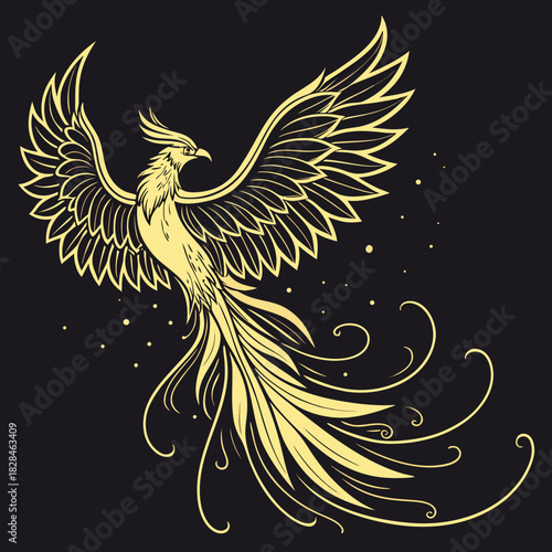 vector illustration of a bird