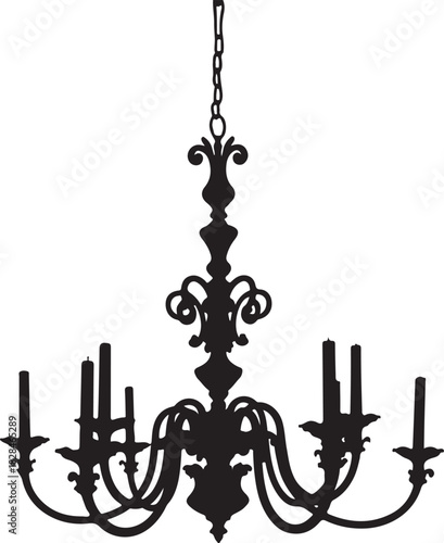 vector illustration of a candlestick with a candle