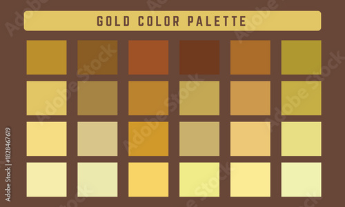 Gold Vector Color Palette