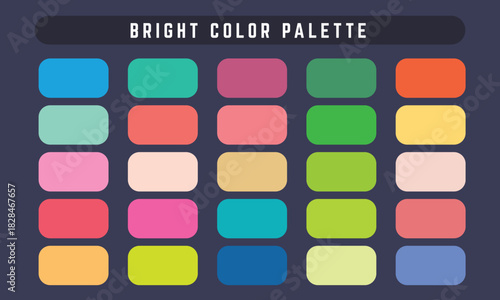 Bright Vector Color Palette