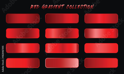 Red Gradients Swatches Set