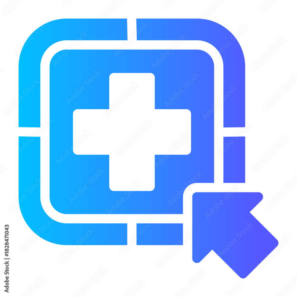 Fototapeta premium medical app icon