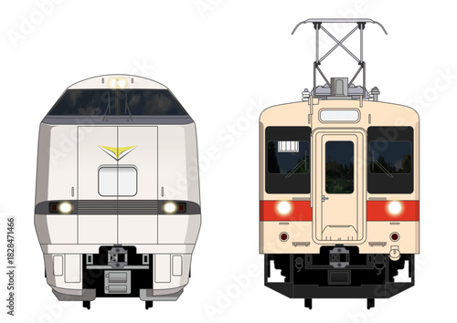 奈良の列車No.6_289系2000番台 / 105系500番台_Japanese Railroad Cars in "Nara"