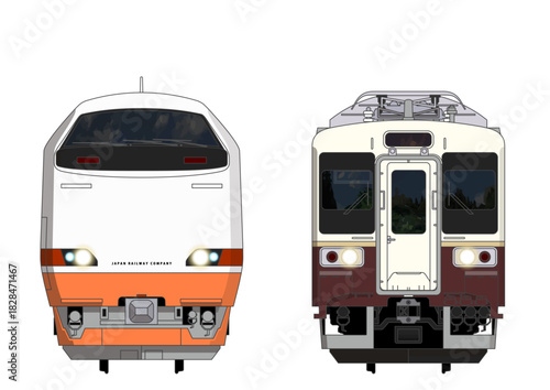栃木の列車No.7_485系 / 107系_Japanese Railroad Cars in "Tochigi"