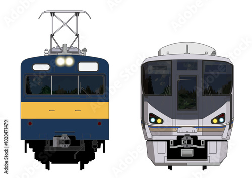 京都の列車No.11_(クモル)145系1015号 / 225系_Japanese Railroad Cars in "Kyoto"