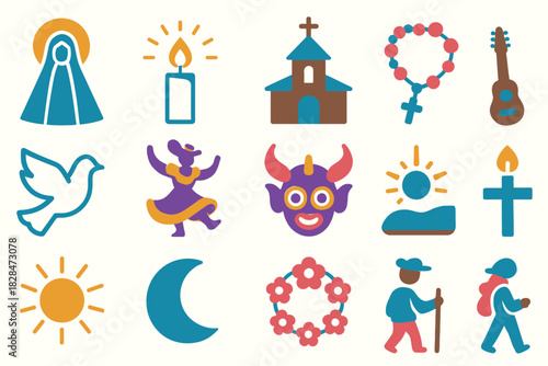 Virgen de la Candelaria Icons for Religious and Cultural Celebration