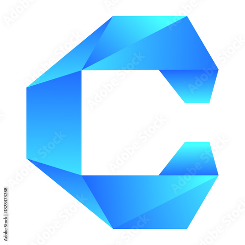 Free Download Letter C Logo Design. Modern Abstract Symbol Vector. - GFXLoad