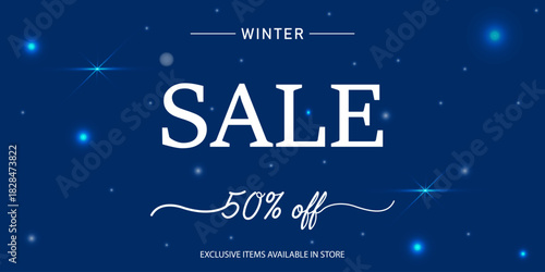 Winter Sale Save 50 Off Exclusive Items Holiday Deals Festive Shopping Limited Time Offer Promotion Seasonal Discounts