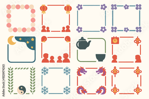 Dongzhi Festival Frame Designs for Celebration and Tradition