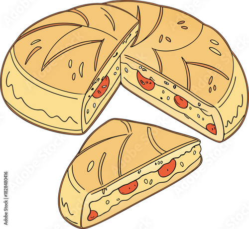 Delicious tomato pie, a savory and flavorful treat