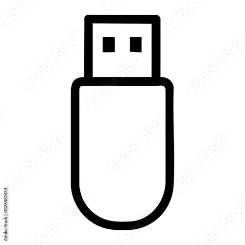 usb drive vector