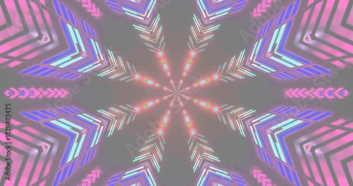 Colorful tunnel design creates dynamic visual experience in seamless looping screensaver or live wallpaper