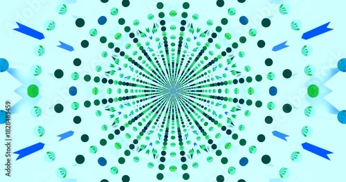 Dynamic tunnel video loop with vibrant colors for immersive motion background experience