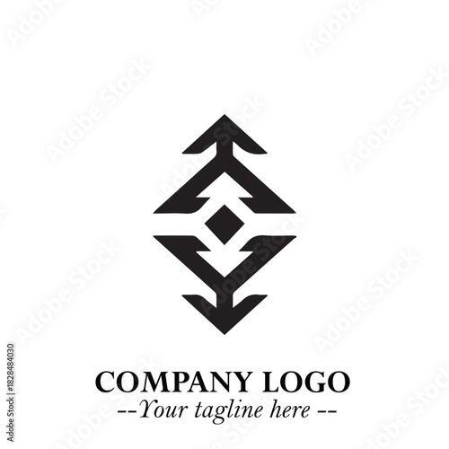Sleek Electrical Logo Symbol on a Clean White Background for Modern Branding Design Elements Art