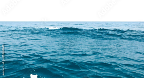 Fototapeta Naklejka Na Ścianę i Meble -  Deep blue ocean waves crashing and rolling on a sunny day