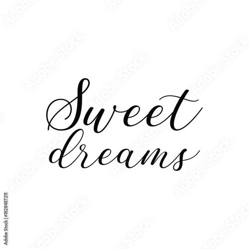 A calming and cozy “Sweet Dreams” text design perfect for bedtime messages, nursery decor, greeting cards, social media posts, and digital artwork celebrating rest and comfort.