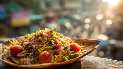 Fototapeta Naklejka Na Ścianę i Meble -  Close up of a delicious and colorful plate of food, ready to eat and enjoy.