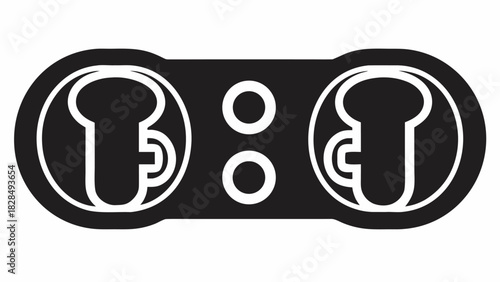 Bold coffee break icon for cafe branding, a modern and simple symbol perfect for menus, websites, and promotional materials, a visually appealing graphic