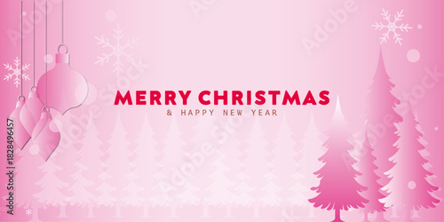 Merry Christmas and Happy New Year Vector Illustration for Festive Marketing Materials