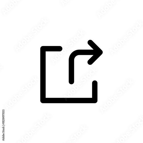 External link icon, signifying redirection to an outside webpage or application, user interface element for digital interaction