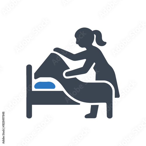 Making Bed Morning Routine Icon