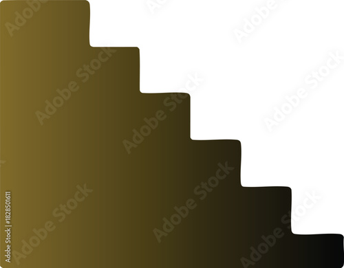 Abstract gradient staircase vector illustration representing progress, growth, and upward movement.