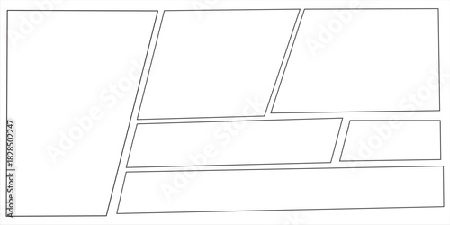 comic or manga layout, backdrops in frames and panels for manga and comic artist.eps10